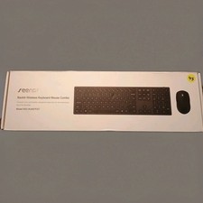 Wireless Keyboard and Mouse Combo seenda Full Size Slim RECHARGEABLE Wireless