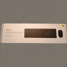 Wireless Keyboard and Mouse Combo seenda Full Size Slim RECHARGEABLE Wireless