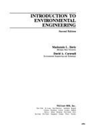 Introduction to Environmental Engineering Hardcover David A. Corn