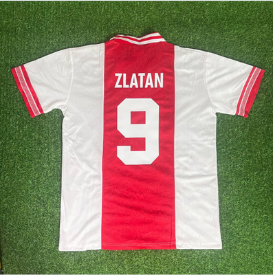 Ibrahimovic 9 Ajax Jersey 2001 2002 White Size XL Retro Football