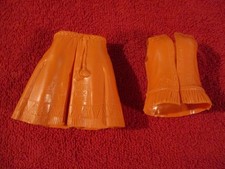 Vintage 1974 Marx Johnny West PRINCESS WILDFLOWER ORANGE SKIRT AND VEST