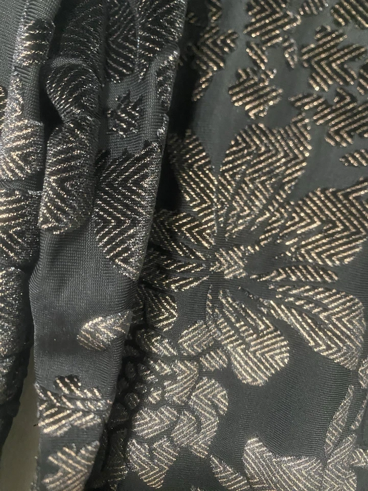 Blusa Double D Ranch preta burnout transparente gola simulada romântica bruxa caprichoso tamanho G - Imagem 3 de 4