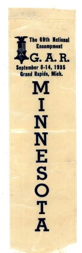 G.A.R. - Grand Army of the Republic – GAR 1935 Minnesota at Grand Rapids Ribbon