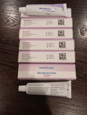 6 Tubes of Safe N Simple  Skin Barrier  Paste  PECTIN BASED  2 oz each Exp 2028