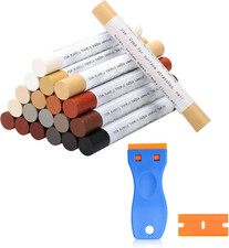 20Pcs Furniture Repair Wax Crayons Kit, Wood Filler Stick, Laminate Floor Rep...