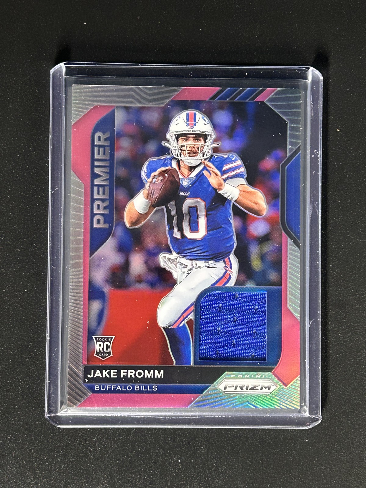 Jake Fromm Panini Prizm Premier Jerseys Relics #21 Pink