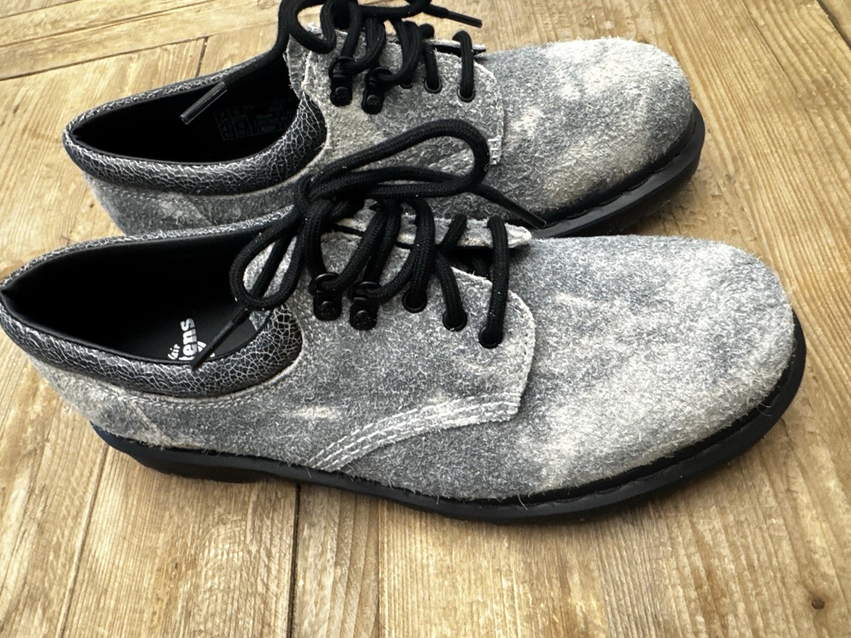 NEW Dr. Martens Docs 8053 Gray Stonewashed Suede Oxfords Men\'s Size 8 Wmns 9 Dr Martens 8053 Grey Stonewashed Suede Leather Oxford Shoes  main image 3