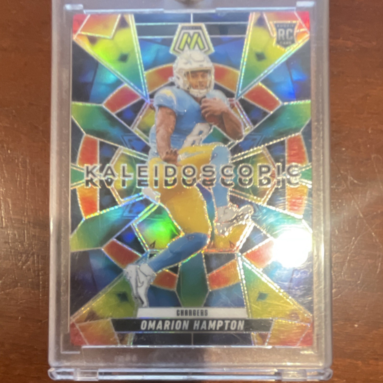 Panini 2025 Mosaic Football Omarion Hampton Chargers RC Kaleidoscopic Prizm #3