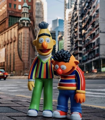 Kaws x セサミストリート　バート&アーニー Kaws Sesame Street Bert And Ernie Vinyl Collectible figures | eBay
