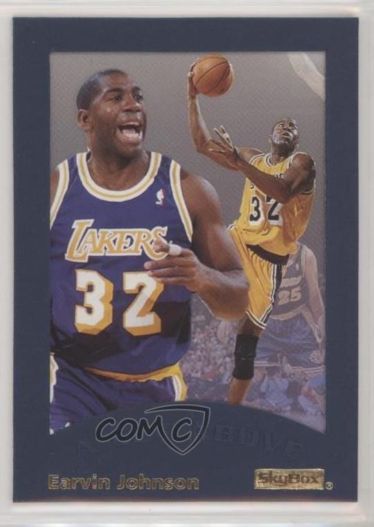 1995-96 Skybox E-XL A Cut Above Magic Johnson #6 HOF px8