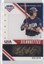2020 Panini USA Baseball Stars & Stripes Black Gold 8/89 Nick Loftin Auto 0g4