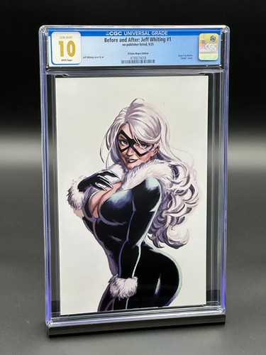 Before and After Jeff Whiting #1 CGC 10 (2025) - Black Cat - Virgin - LTD 50