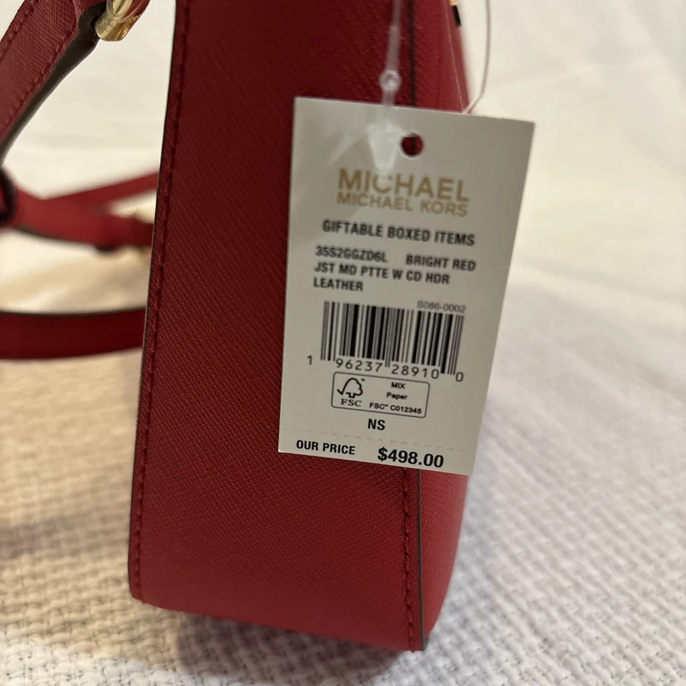 New Michael Kors Bright Red Crossbody Bag Giftable Boxed Item (bag only) - Image 4 of 4