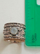 Size 7 vintage Sterling Silver ring with BEAUTIFUL Moonstone