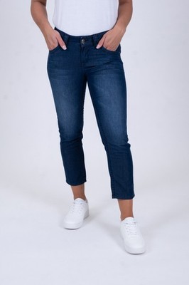 Jeans W29 dunkelblau BLUE MONKEY 7/8 slim Charlotte 30926X