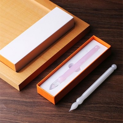 Vintage Glass Dip Pen Short Glass Ink Pen For Adult Calligraphy Dip Pen