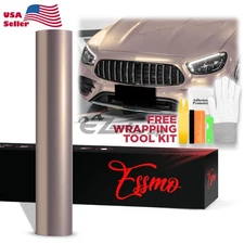 ESSMO PET Super Gloss Metallic Smoky Pearl Pink Auto Vehicle Vinyl Wrap Decal