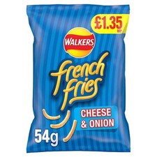 Walkers French Fries Cheese and Onion Crispy Snacks 18 Pack
