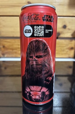Star Wars Chewbacca Coca Cola Zero Dose ungeöffnet! Limited Edition, selten!