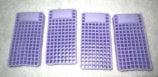Lot Of 4 -Purple Mattress Collectible Squishy Sample. Rare 4 3/8 x 2.25"