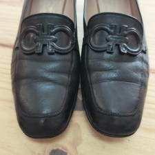 Vintage Womens SALVATORE FERRAGAMO Black Shoes Florence Italy Shoes Size 10