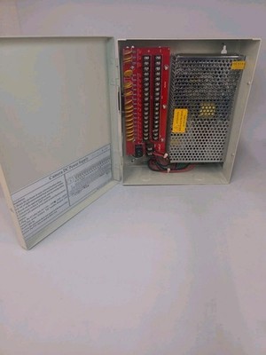 CCTV Camera DC Power Supply W-12VDC-18P 10A.  FREE SHIPPING 