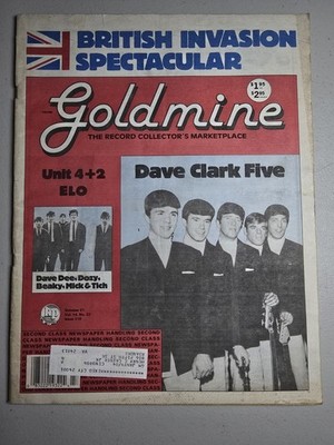 Goldmine:  #215  October  1988  British Invasion -  Dave Clark Five