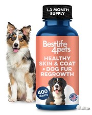 Natural Skin Coat Supplement for Dogs Large and Small Dog Anti Itch Relief ...