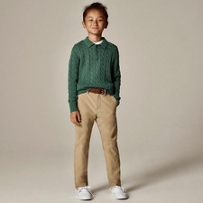 NWT  Boy's J. CREW Crewcuts Slim Fit Tech Pants Khaki Crew Cuts Preppy Size 10