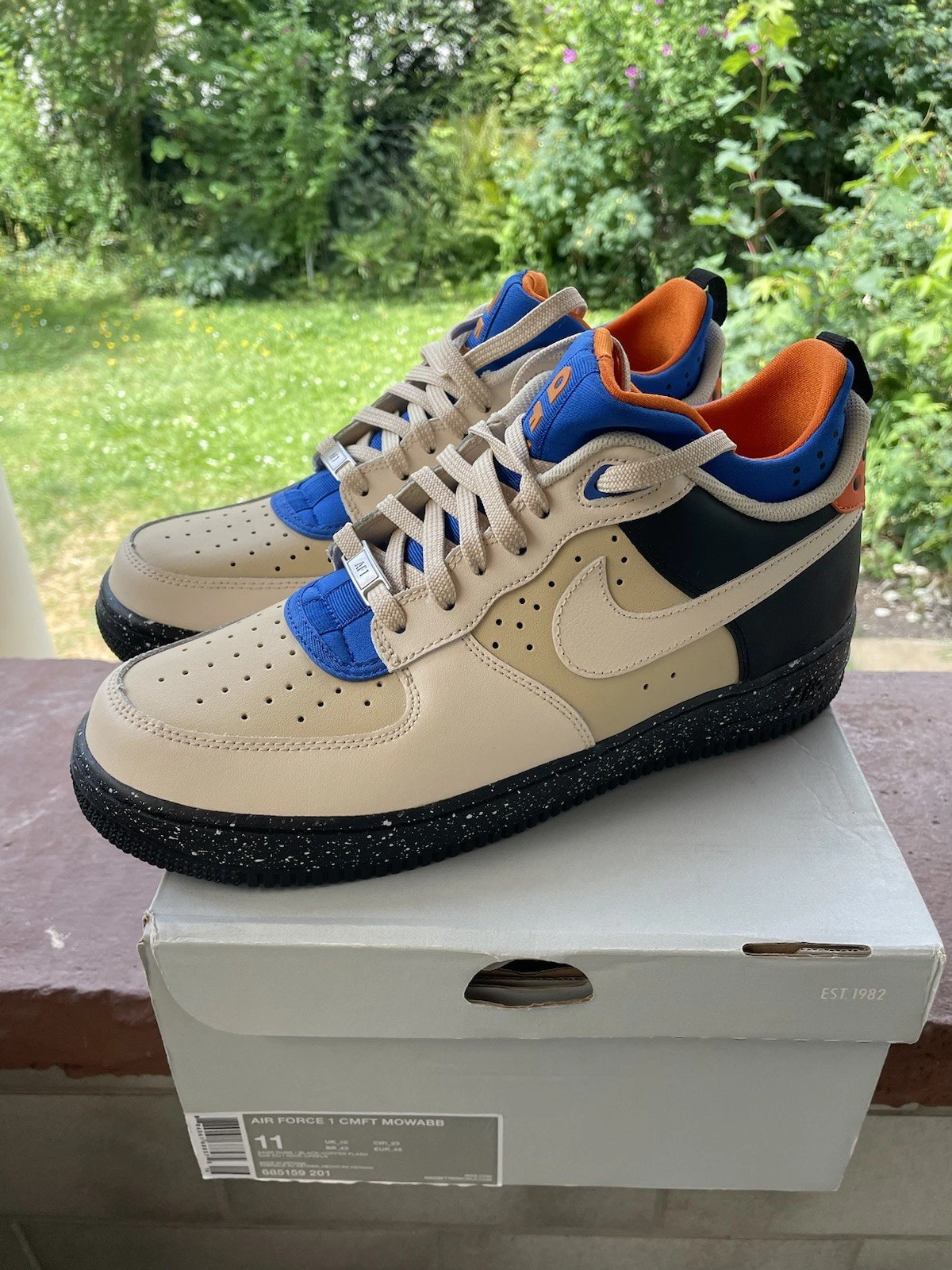 Nuovo New US11 Nike Air Force 1 x Mowabb 685159 201 Deadstock (DS)