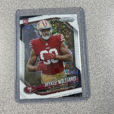 Mykel Williams 2025 Prizm White Disco Prizm Rookie RC #304 San Francisco 49ers