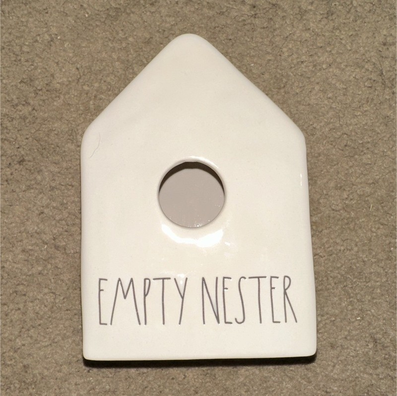 Empty Nester White House-Shaped Bird House, Front Entrance Decorative