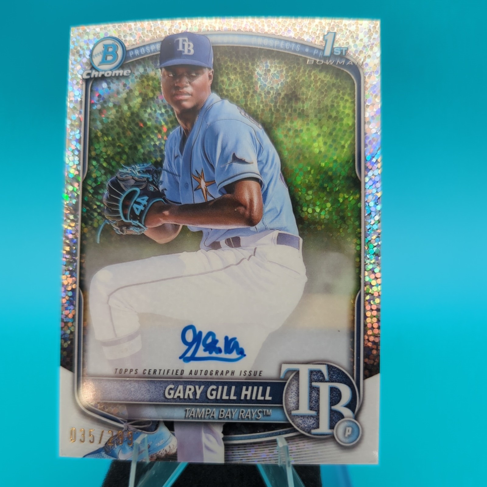 2025 Bowman - Chrome Prospect Autographs Gary Gill Hill #CPA-GG Speckle 35/299