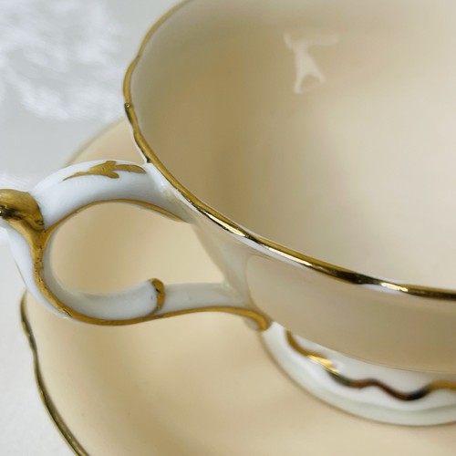 Taza de té y platillo de porcelana Paragon melocotón/rosa suave doble garantía sin astillas - Imagen 4 de 14
