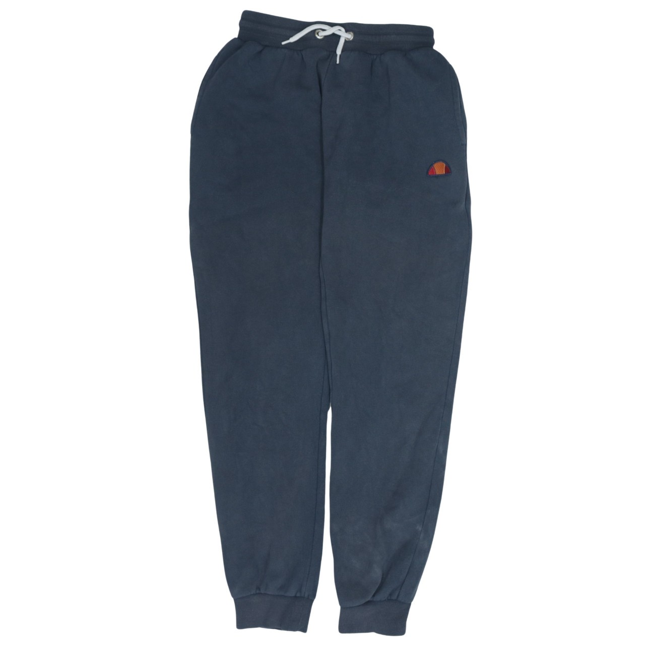 Ellesse Womens Joggers Navy Blue Fleece Tapered Cuffed Elastic Waistband Logo M