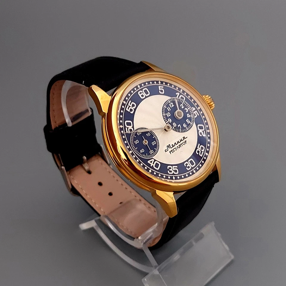 Vintage Marriage Regulateur Watch Soviet Men's Wrist Watch Serviced - image 4 of 4