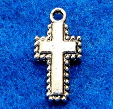 20Pcs. Tibetan Silver Nice CROSS Charms Pendants Earring Drops Findings CR004