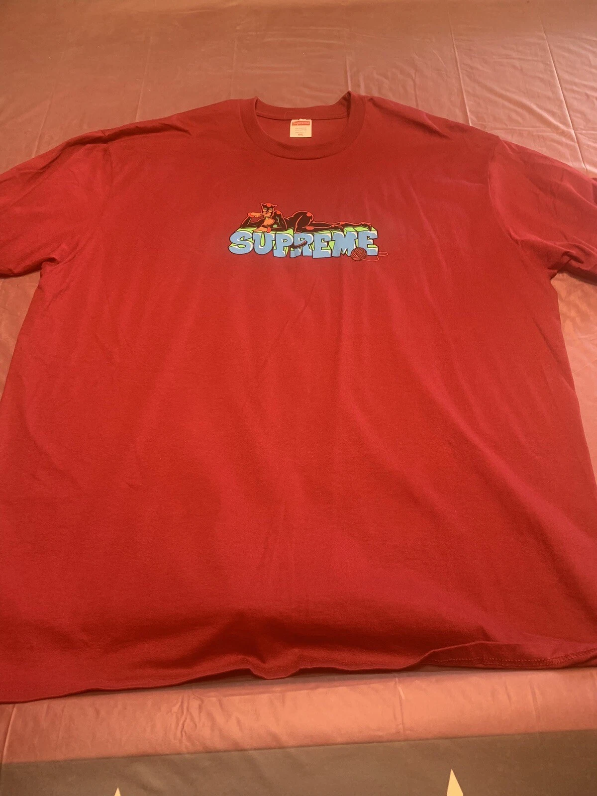 T shirt homme Supreme taille XXL rouge