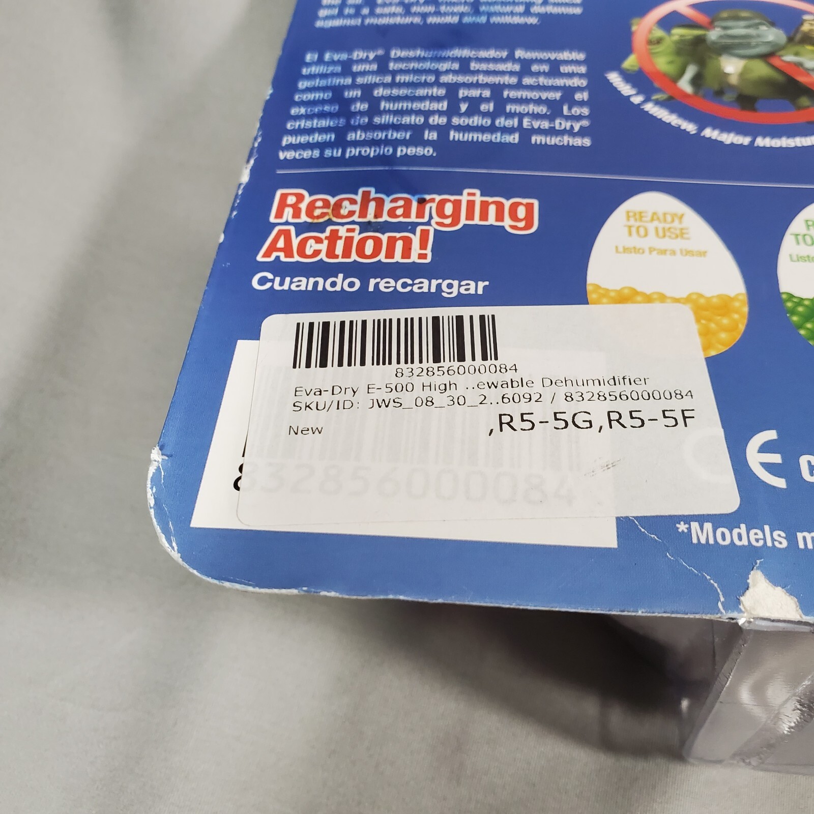 EvaDry E500 Dehumidifier Renewable High Capacity Wireless Mini E500