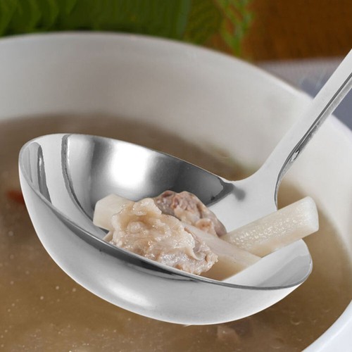 Cucchiaio Zuppiera Acciaio Inox Scoop Hotpot Cucchiaio Cucchiaio Cucina Prop - Foto 4 di 12
