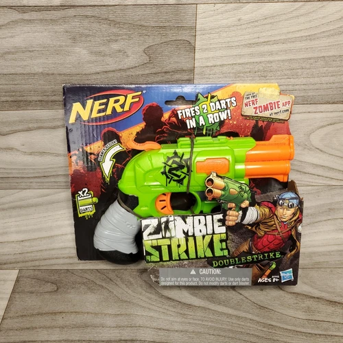 Nerf Zombie Strike Doublestrike Blaster Hasbro 2013 Factory Sealed Brand New