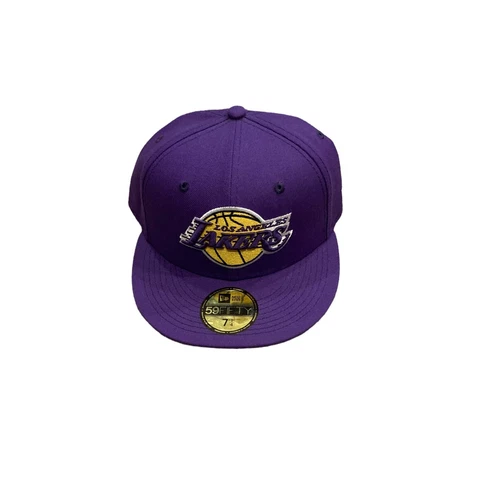 NWT NEW Los Angeles Lakers New Era Fitted Hat Cap Size 7 1/4
