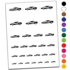 Classic Sports Car Fast Vehicle Temporary Tattoo Water Resistant Set