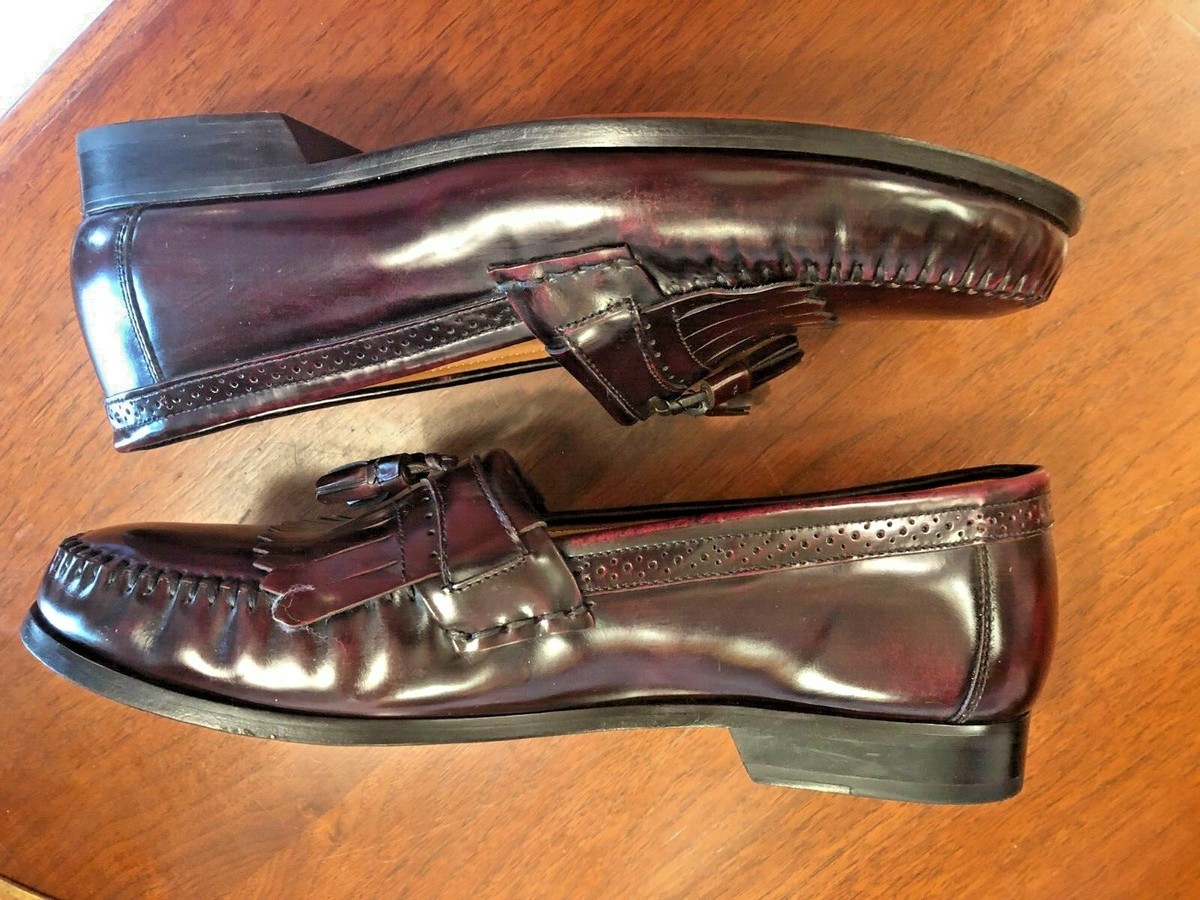 Bass Grammer Padded Burgundy Leather Dress Loafer SZ 9 D Excellent Condition Bass Grammer Padded Burgundy Leather Dress | Mercari main image 2