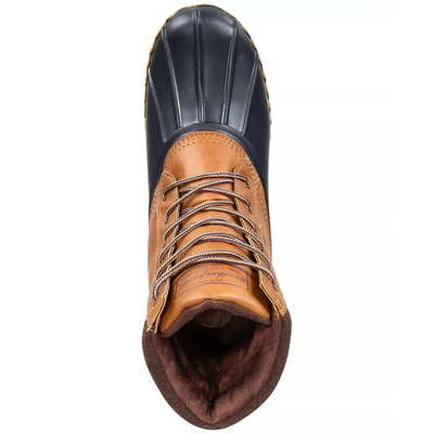 WEATHERPROOF VINTAGE Mens Navy Insulated Comfort Adam Round Lace-Up Duck Boots WEATHERPROOF VINTAGE Mens Navy Insulated Comfort Adam Lace  main image 2