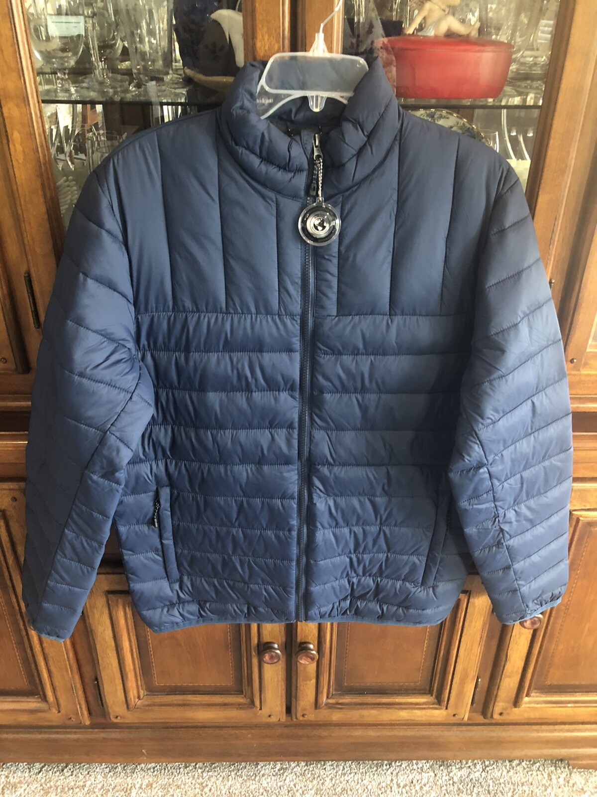 swiss tech puffer jacket