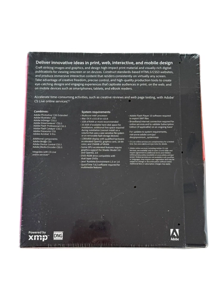 Adobe Creative Suite 5.5 Design Premium MAC Student & Teacher Full VersionSEALED - Image 2 of 4