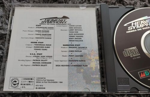 F1 World Championship Heavenly Symphony Japanese Sega Mega Cd Mint - Picture 7 of 7