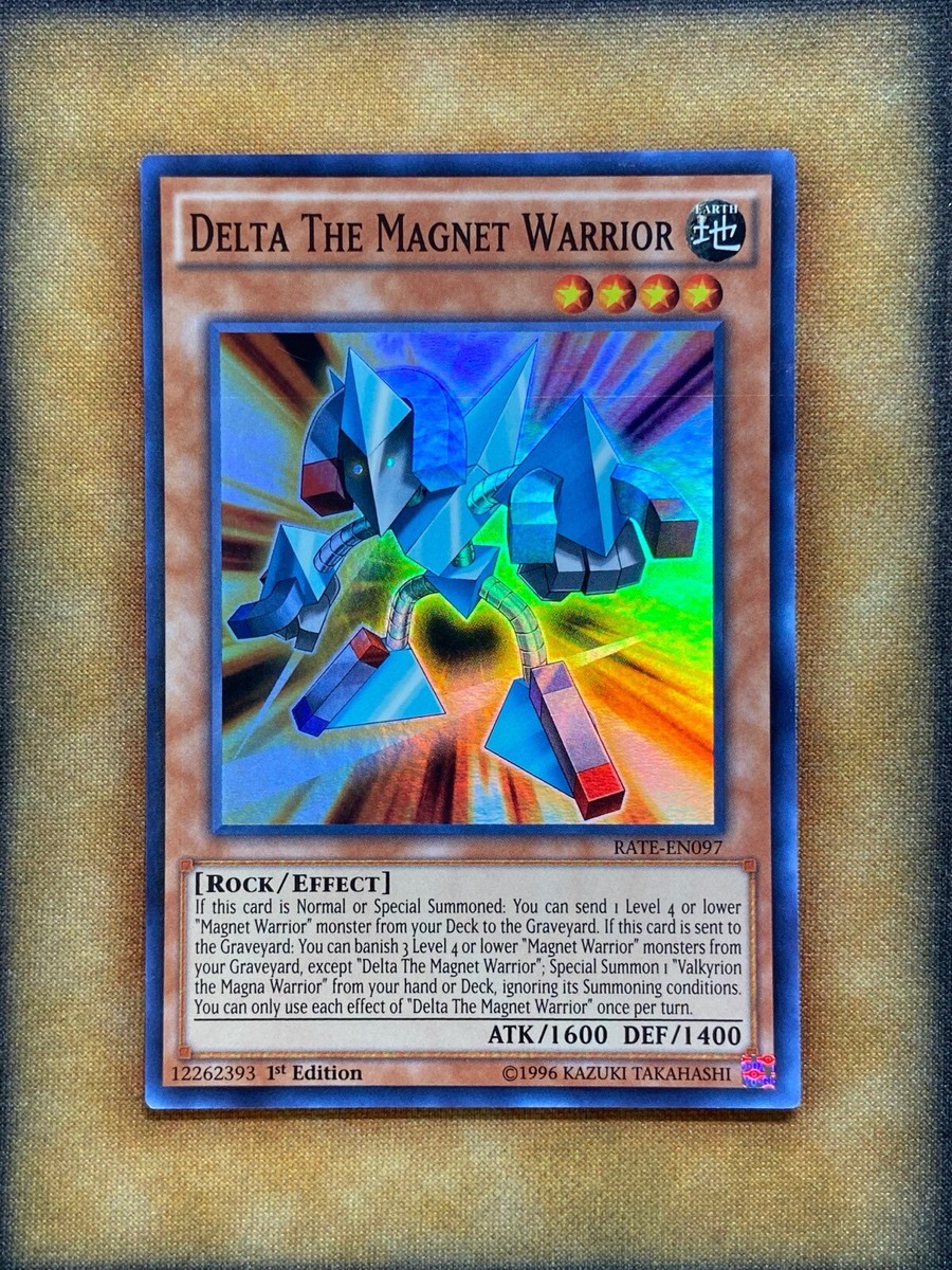 Yugioh Delta The Magnet Warrior RATE-EN097 Super Rare 1st Ed NM | eBay