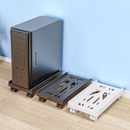 Computer Tower Stand CPU Holder Stand with 4Caster Wheel for Most Desktop Towers - Picture 12 of 18